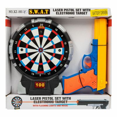 Laserpistol med Måltavla