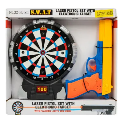Laserpistol med Måltavla