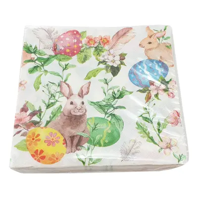 Servetter Ägg & Påskharar - 20-pack