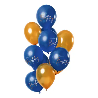 Ballonger Happy Birthday True Blue - 12-pack