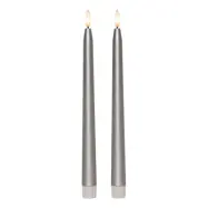 LED Antikljus Metallic Silver - 2-pack