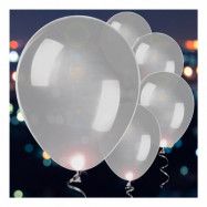 LED-Ballonger Silverfärgade - 5-pack