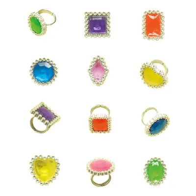 Leksaksringar i Plast för Barn - 12-pack