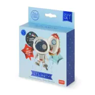 Let's Party! 5 Födelsedagsballonger Space - Leksaksaffären -  Leksaksaffären