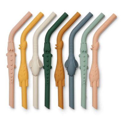 Liewood sugrör Carlson 8-pack, all together/yellow mellow