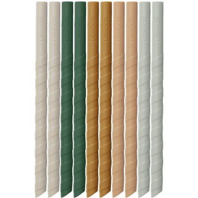 Liewood sugrör Timoti 10-pack, mustard multi mix