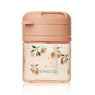 Liewood sugrörsflaska Pavia 280 ml, peach/sea shell