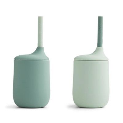 Liewood sugrörsmugg Ellis silikon 2-p, mint mix