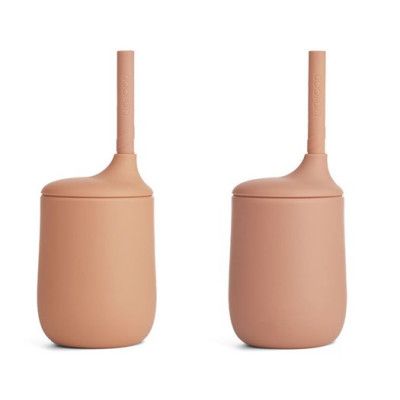 Liewood sugrörsmugg Ellis silikon 2-p, tuscany rose/pale
