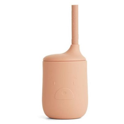 Liewood sugrörsmugg Ellis silikon, Mr bear tuscany rose