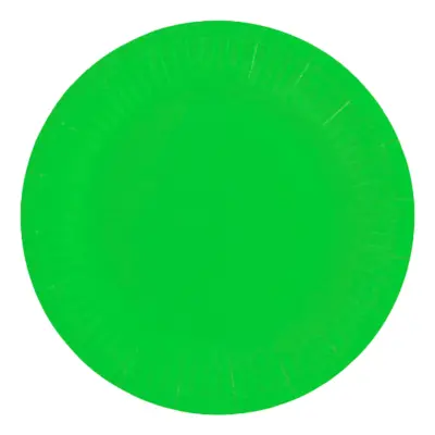 Limegröna Papperstallrikar - 6-pack