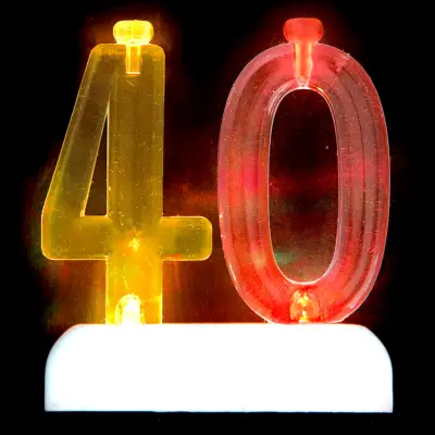 Ljushållare LED 40 med Tårtljus