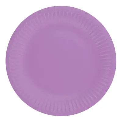 Ljuslila Papperstallrikar - 6-pack
