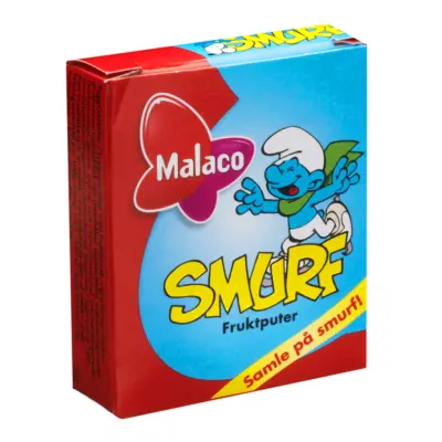 Malaco Smurf Fruktputer Tablettask - 20 gram