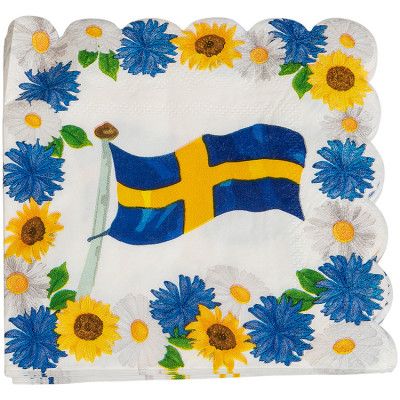 Midsommar Servett 16-pack