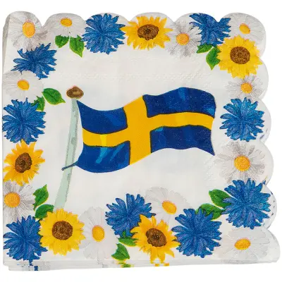 Midsommar Servett 16-pack