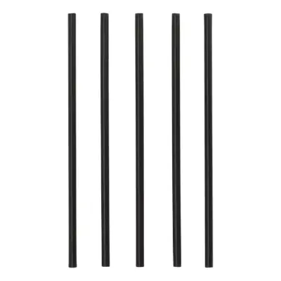 Milkshakesugrör i Plast Svart - 100-pack