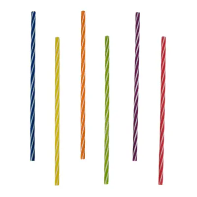 Milkshakesugrör Vridet Flerfärgade - 135-pack