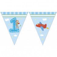 Decorata Min första födelsedag, Nlå Vimplar