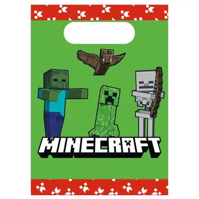 Minecraft Papperspåse 4-pack