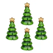 Minidekorationer Julgranar - 4-pack