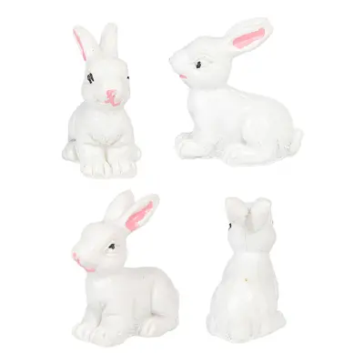 Minidekorationer Kaniner - 4-pack