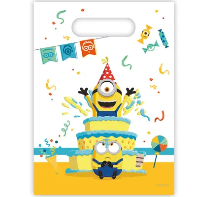 Minioner Partypåse Plast 6-pack