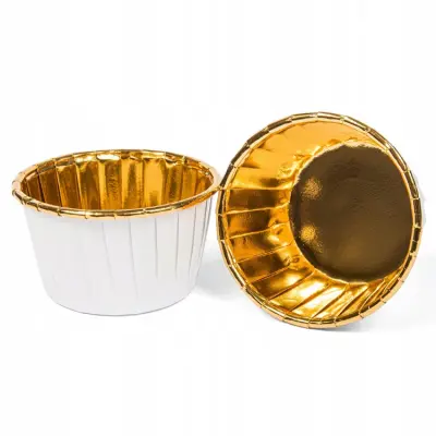 Muffinsformar Vit&Guld 20st