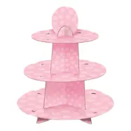 Muffinsställ Baby Shower Rosa