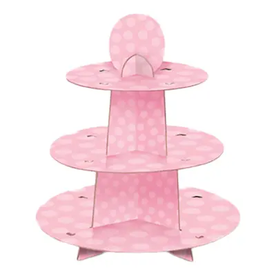 Muffinsställ Baby Shower Rosa