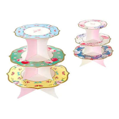 Muffinsställ Boho Blommor