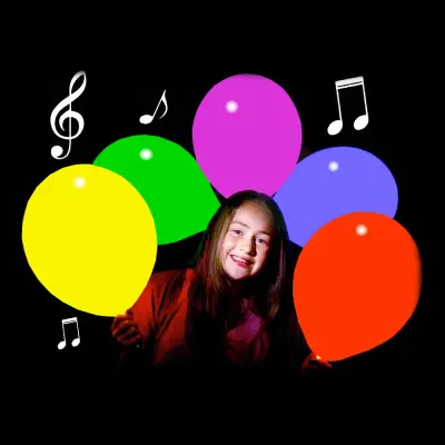 Musikaliska LED-Ballonger - 3-pack