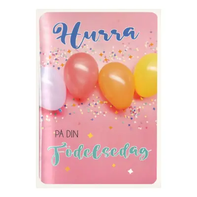 Musikkort Ballonger Hurra
