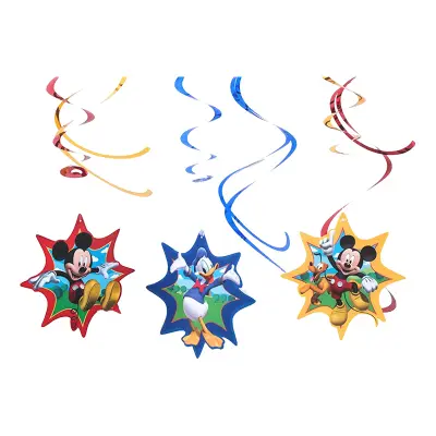 Musse och Kalle Swirls Hängande Dekoration - 6-pack