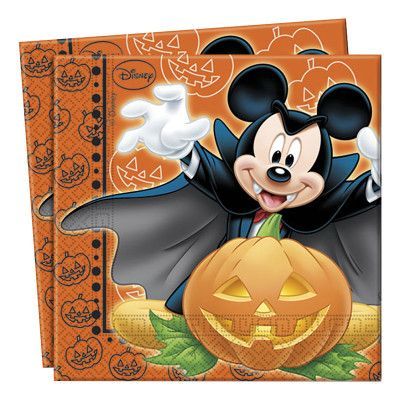 Musse Pigg Halloween Servetter - 20-pack