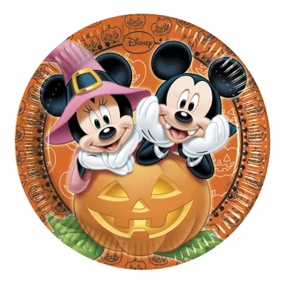 Musse Pigg Halloween Tallrikar - 8-pack