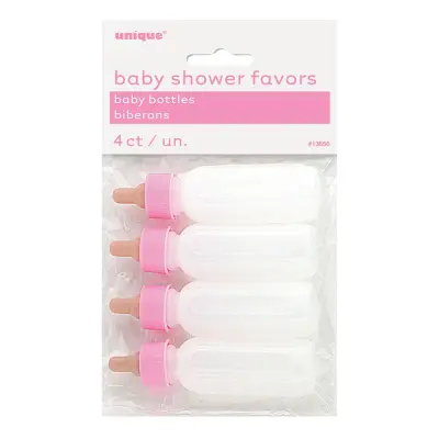 Nappflaskor Rosa Bordsdekoration - 4-pack