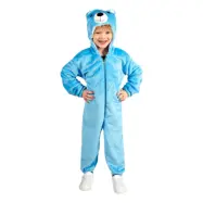 Onesie Blå Björn Bebis Maskeraddräkt - 6-12 mån