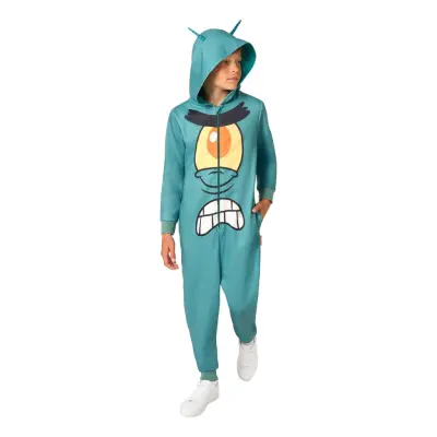 OppoSuits SvampBob Fyrkant™ Plankton Barn Onesie - Large