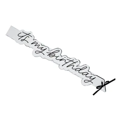 Ordensband It's My Birthday Silver