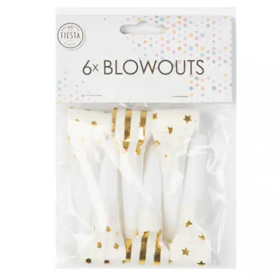 Ormblåsor mönstrade guld 6-pack