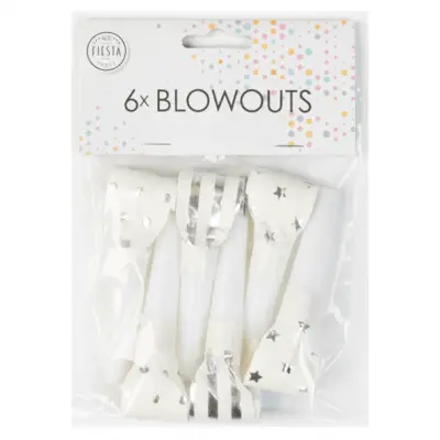 Ormblåsor mönstrade silver 6-pack