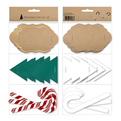 Paketdekoration Mix - 9-pack