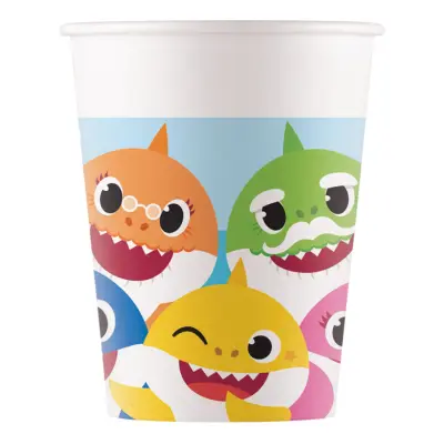 Pappermuggar Baby Shark - 8-pack