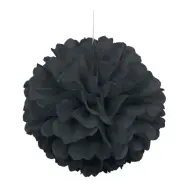 Pappers-puff svart 40 cm