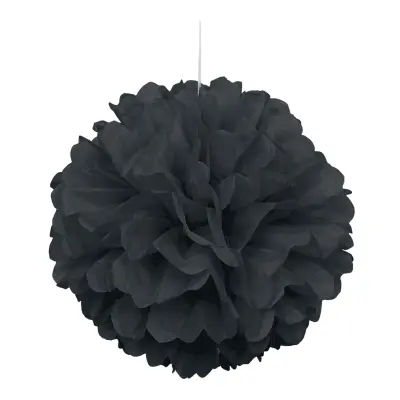 Pappers-puff svart 40 cm