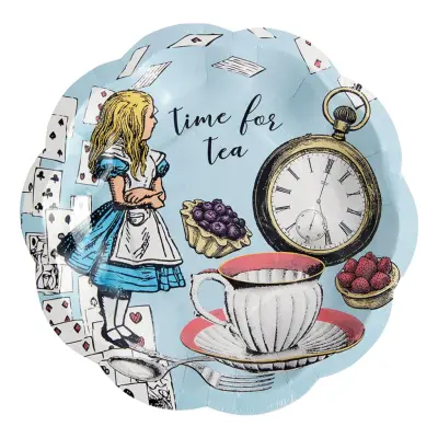 Pappersassietter Alice Wonderland - 12-pack