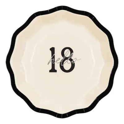 Pappersassietter Hello 18 Rosett - 6-pack