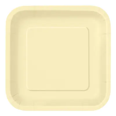 Pappersassietter Kvadrat Elfenben - 16-pack