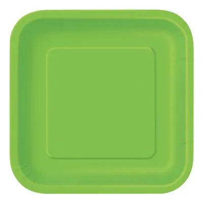 Pappersassietter Kvadrat Limegröna - 16-pack